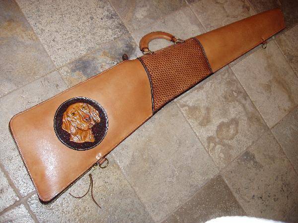 #702 Rifle case fully lined with sheepskin