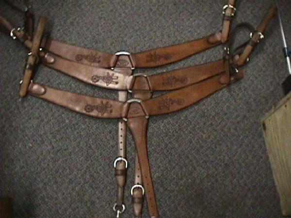 #903 breast collars with custom made logos (call for pricing)