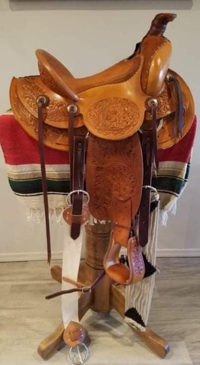 #104 custom saddle with padded seat starts at