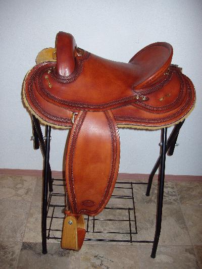 #110 custom endurance saddle only weighs aprox 16 lbs with border stamp